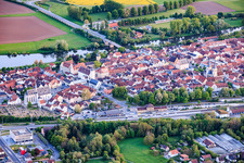 Ob. Vorstadt district with Knights' Chapel in Haßfurt in the state Bavaria, Germany