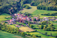 Ochsental district from the north in the district Morlesau in Hammelburg in the state Bavaria, Germany