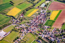 From the southwest in the district Bühler in Eußenheim in the state Bavaria, Germany