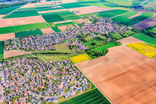 From the southwest in the district Ettleben in Werneck in the state Bavaria, Germany
