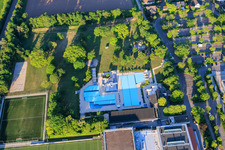At the swimming pool in Offenbach an der Queich in the state Rhineland-Palatinate, Germany