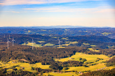 Wind farm from the northeast in Schiltach in the state Baden-Wuerttemberg, Germany