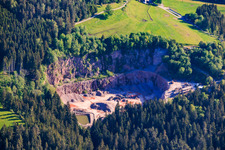 Quarry from the southwest in the district Tennenbronn in Schramberg in the state Baden-Wuerttemberg, Germany