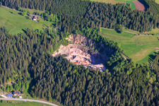 Quarry from the south in the district Tennenbronn in Schramberg in the state Baden-Wuerttemberg, Germany