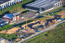 Expansion of the interpark industrial area in Niedersand in Offenbach an der Queich in the state Rhineland-Palatinate, Germany