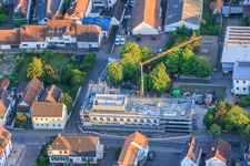 Construction site for the new cafeteria at the Ludwig-Riedinger Elementary School in Kandel in the state Rhineland-Palatinate, Germany