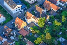 Waldstraße in the garden city settlement in Kandel in the state Rhineland-Palatinate, Germany