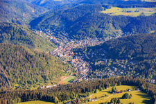 City view from the south in Schramberg in the state Baden-Wuerttemberg, Germany
