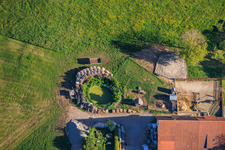 Biotope at the Hutneck motorhome site in Schramberg in the state Baden-Wuerttemberg, Germany