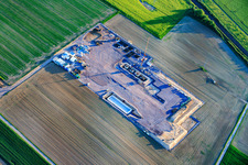 Construction site of the second drilling site on the Trappelberg of the Lionheart project by Vulcan Energy for the future climate-neutral heat supply of the city of Landau as well as lithium extraction and electricity production through ORC plant in Rohrbach in the state Rhineland-Palatinate, Germany
