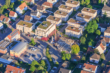 New construction site for 18 condominiums with finished basements in the city center by Grathwohl Erdbau und Abbruch GmbH and AK.Bau GmbH in Kandel in the state Rhineland-Palatinate, Germany