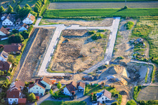 Development of the new residential area "In den Kieseläckern" in Herxheimweyher in the state Rhineland-Palatinate, Germany