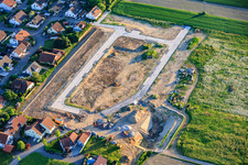 Development of the new residential area "In den Kieseläckern" in Herxheimweyher in the state Rhineland-Palatinate, Germany