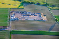 Construction site of the second drilling site on the Trappelberg of the Lionheart project by Vulcan Energy for the future climate-neutral heat supply of the city of Landau as well as lithium extraction and electricity production through ORC plant in Rohrbach in the state Rhineland-Palatinate, Germany
