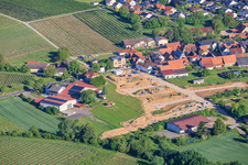 Development of the new residential area at the Lindenhof winery in the district Klingen in Heuchelheim-Klingen in the state Rhineland-Palatinate, Germany