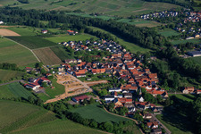 Development of the new residential area at the Lindenhof winery in the district Klingen in Heuchelheim-Klingen in the state Rhineland-Palatinate, Germany