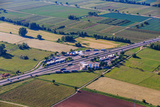 Serways rest stop Palatinate Wine Route on the A65 in Edesheim in the state Rhineland-Palatinate, Germany