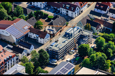 Construction site for a new cafeteria at the Ludwig-Riedinger Elementary School in Kandel in the state Rhineland-Palatinate, Germany