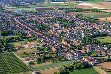 From the north in the district Böhl in Böhl-Iggelheim in the state Rhineland-Palatinate, Germany