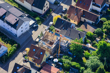Construction site for the complete renovation of a detached house in Waldstr in Kandel in the state Rhineland-Palatinate, Germany