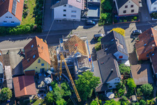 Construction site for the complete renovation of a detached house in Waldstr in Kandel in the state Rhineland-Palatinate, Germany