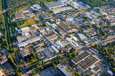 North, industrial area, west from south in Speyer in the state Rhineland-Palatinate, Germany