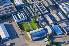 Old tortoise factory from Norden in the district Neckarau in Mannheim in the state Baden-Wuerttemberg, Germany