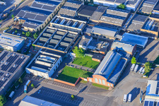 Old turtle factory from Norden in the district Neckarau in Mannheim in the state Baden-Wuerttemberg, Germany
