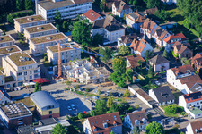 New construction site for 18 condominiums in the city center by Grathwohl Erdbau und Abbruch GmbH and AK.Bau GmbH in Kandel in the state Rhineland-Palatinate, Germany