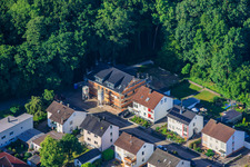 Construction site for a new six-family house on Elsässer Straße in Kandel in the state Rhineland-Palatinate, Germany
