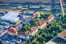 Residential developments in Franz-Grashof-Straße in the district Neckarau in Mannheim in the state Baden-Wuerttemberg, Germany