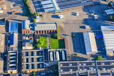 Old turtle factory from the southeast in the district Neckarau in Mannheim in the state Baden-Wuerttemberg, Germany