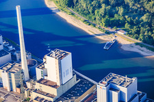 Ferry between Neckarau and Altrip operated by Rheinfähre Altrip GmbH in the district Neckarau in Mannheim in the state Baden-Wuerttemberg, Germany