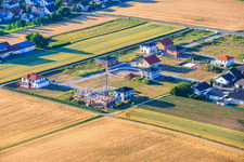 Construction sites in the new development area Im Niederfeld in the district Ingenheim in Billigheim-Ingenheim in the state Rhineland-Palatinate, Germany