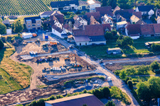 Development of the new residential area at the Lindenhof winery in the district Klingen in Heuchelheim-Klingen in the state Rhineland-Palatinate, Germany