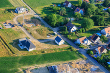 Construction site at the new development area Rue des Hirondelles in Steinseltz in the state Bas-Rhin, France