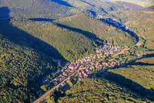 From the west in Waldrohrbach in the state Rhineland-Palatinate, Germany