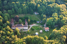 Ecolieu Langenberg Alsace Castle in the district Weiler in Wissembourg in the state Bas-Rhin, France