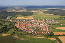 From the northwest in Steinweiler in the state Rhineland-Palatinate, Germany
