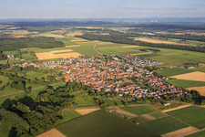 From the northwest in Steinweiler in the state Rhineland-Palatinate, Germany