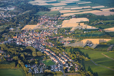 Village view from the west in the evening in the district Ingenheim in Billigheim-Ingenheim in the state Rhineland-Palatinate, Germany