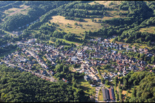 From the northwest in Silz in the state Rhineland-Palatinate, Germany