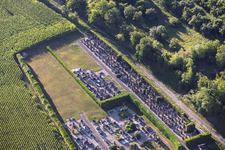 Cemetery with Jewish burial section in Soultz-sous-Forêts in the state Bas-Rhin, France