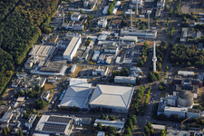 Karlsruhe Institute of Technology – Campus North Campus with the Institute for Neutron Physics and Reactor Technology and Kerntechnische Entsorgung Karlsruhe GmbH in the district Leopoldshafen in Eggenstein-Leopoldshafen in the state Baden-Wuerttemberg, Germany