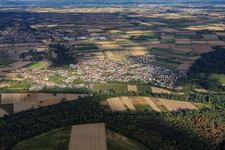 From the east in Hördt in the state Rhineland-Palatinate, Germany