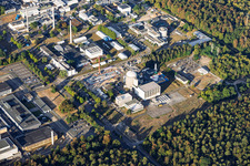 Karlsruhe Institute of Technology – North Campus with the Karlsruhe Multi-Purpose Research Reactor in the district Leopoldshafen in Eggenstein-Leopoldshafen in the state Baden-Wuerttemberg, Germany