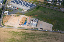 Construction site for the new X2E campus (administration and production buildings) in Rohrbach in the state Rhineland-Palatinate, Germany