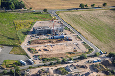 Construction site for the new X2E campus (administration and production buildings) in Rohrbach in the state Rhineland-Palatinate, Germany