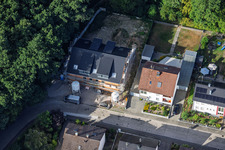 Construction site for a new six-family house on Elsässer Straße in Kandel in the state Rhineland-Palatinate, Germany