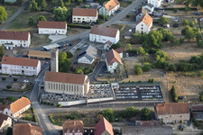 Église Saint Donat and cemetery in Epping in the state Moselle, France